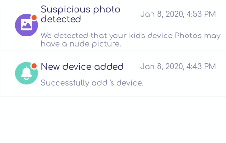 receive alerts for suspicious photos