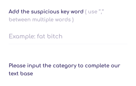 add suspicious keyword