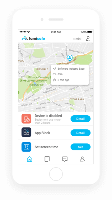 FamiSafe Track Real-time Location
