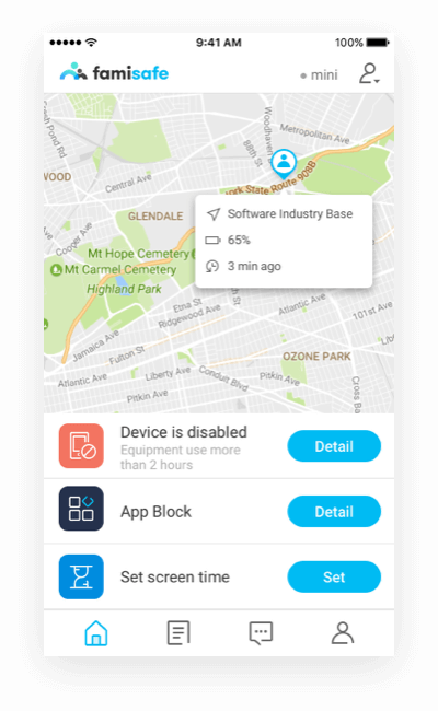 FamiSafe Track Real-time Location