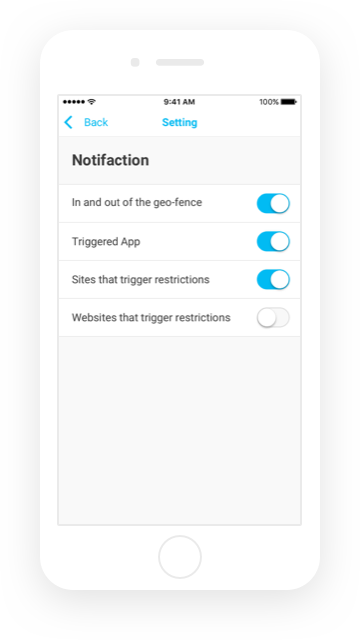 Famisafe Smart Settings for Flexible Control